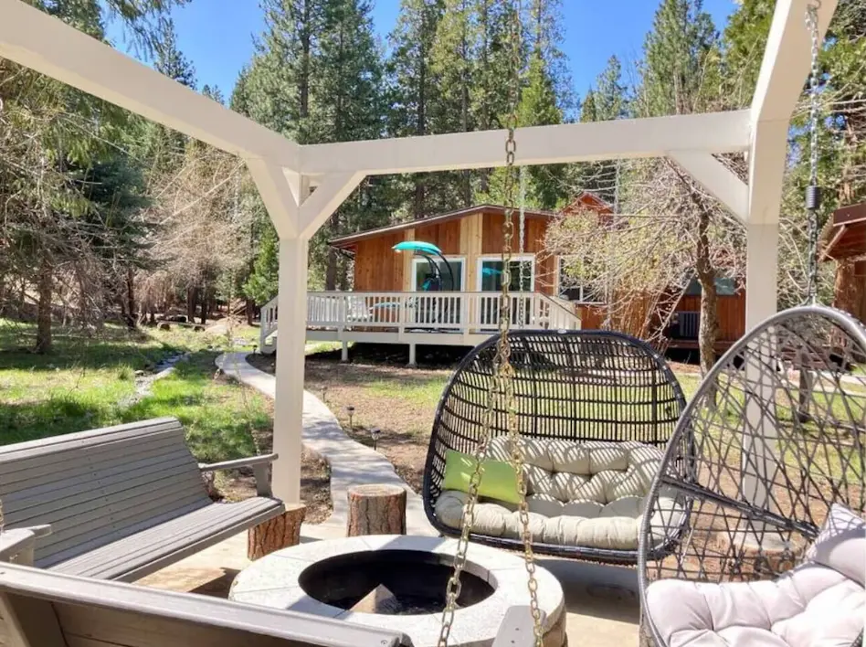Fire pit and gazebo area
