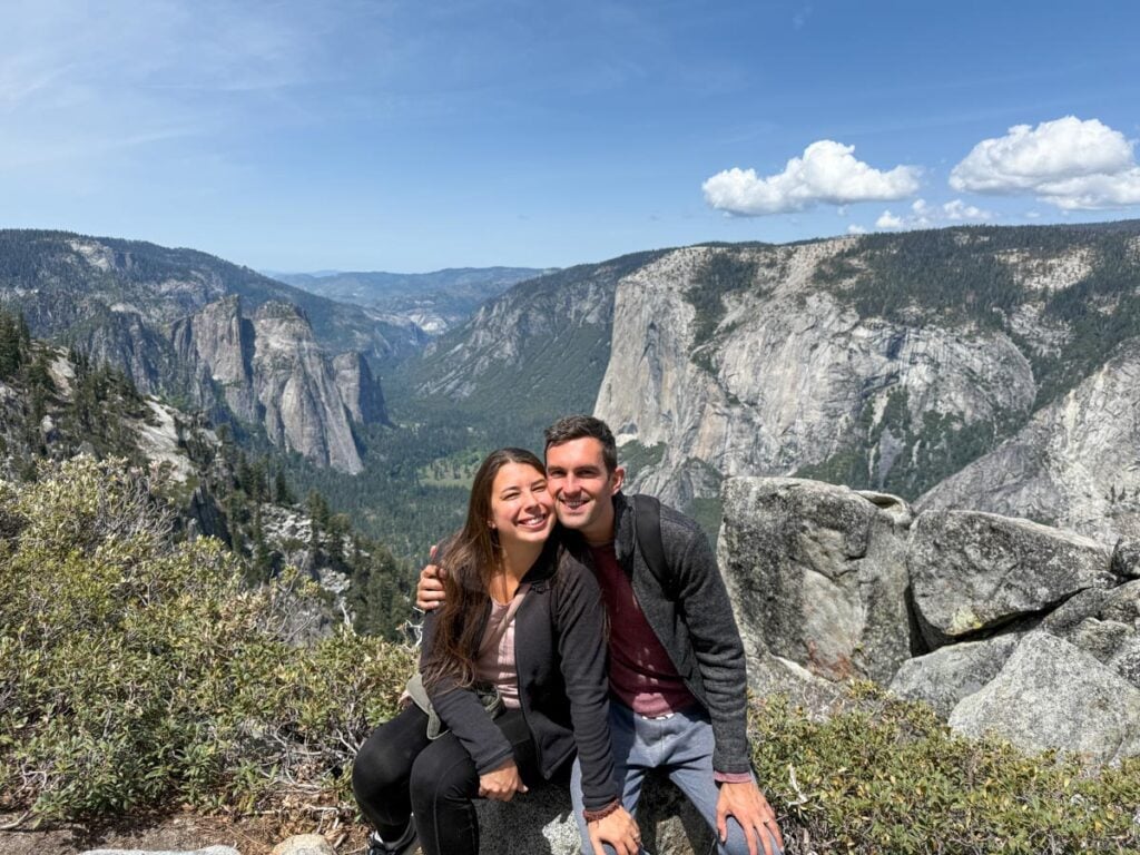 My photo of my wife and I in Yosemite National Park
