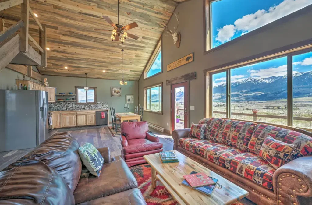 Interior design with stunning view