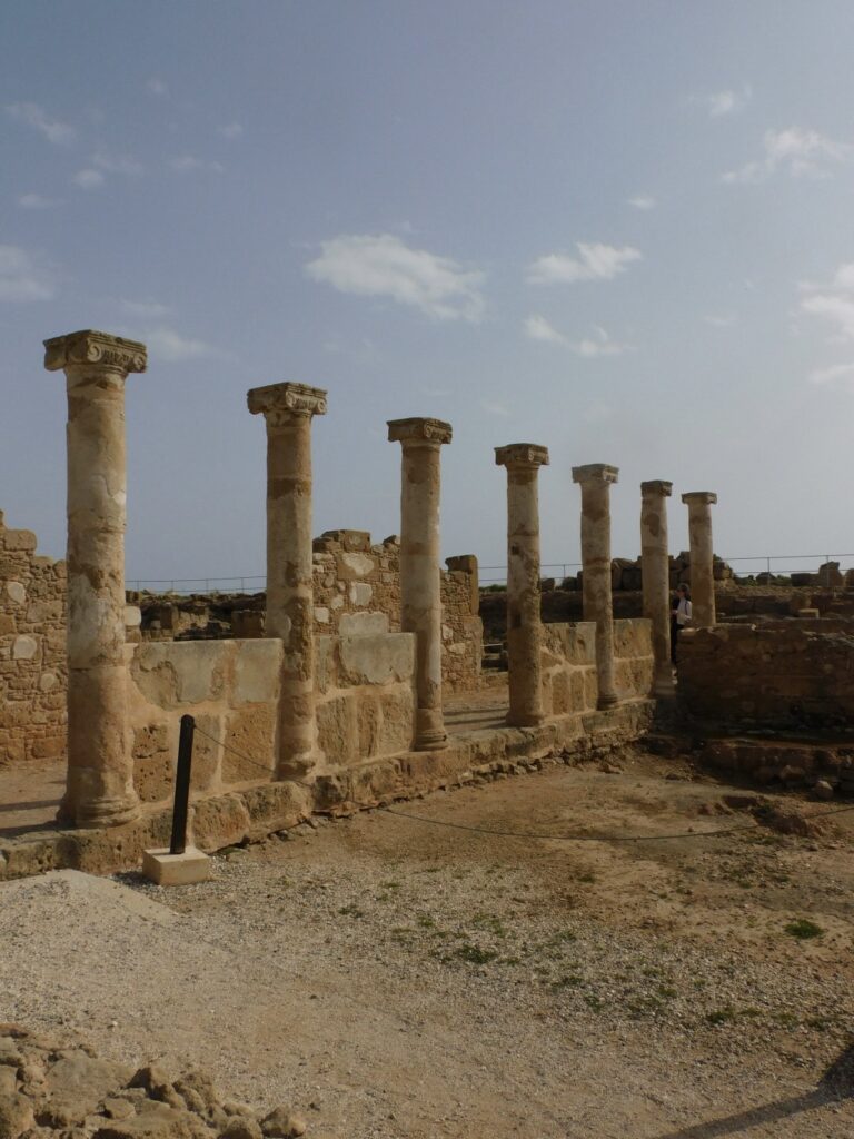 Ruins at the Paphos Archaeological Site.