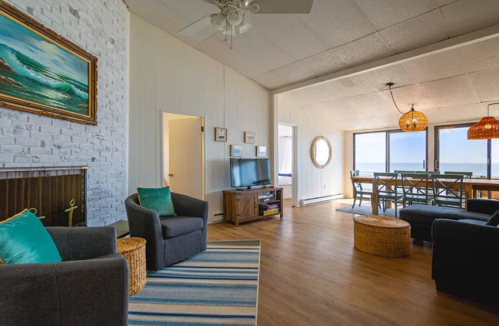 Plenty of space for everyone to gather in the open concept living space