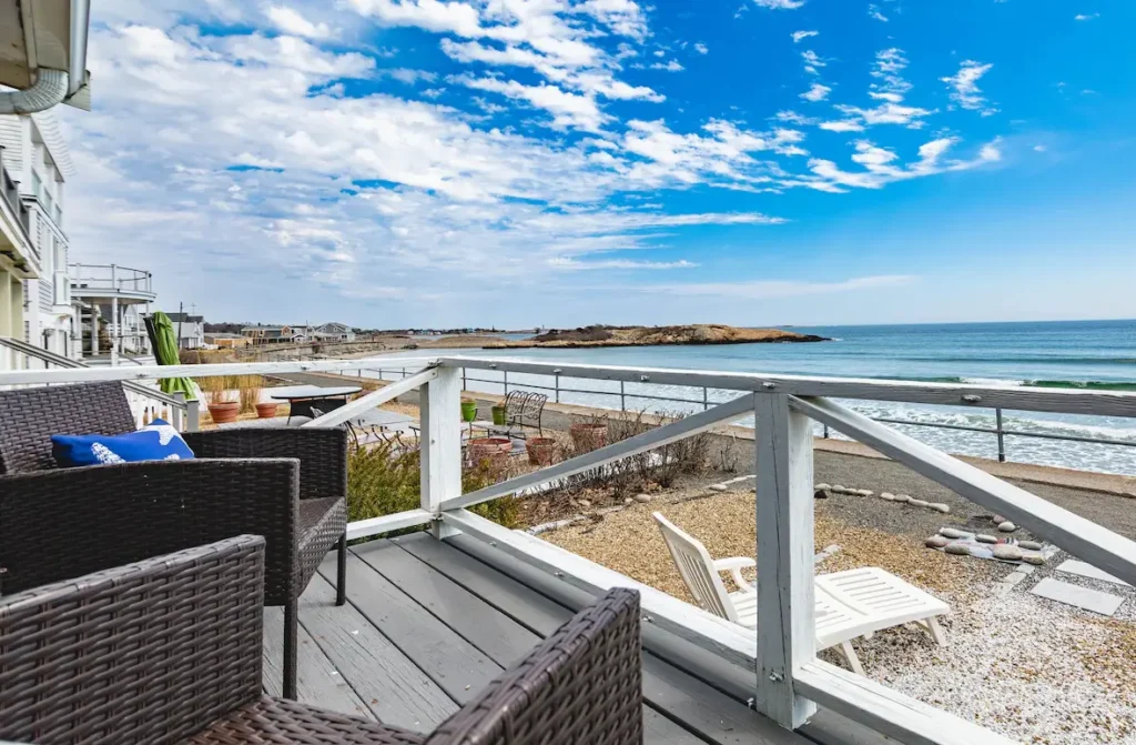 Plenty of options for outdoor seating to take in these views