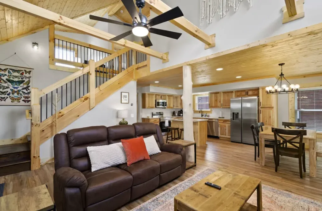 Living Room and Open Kitchen and Dinning Area