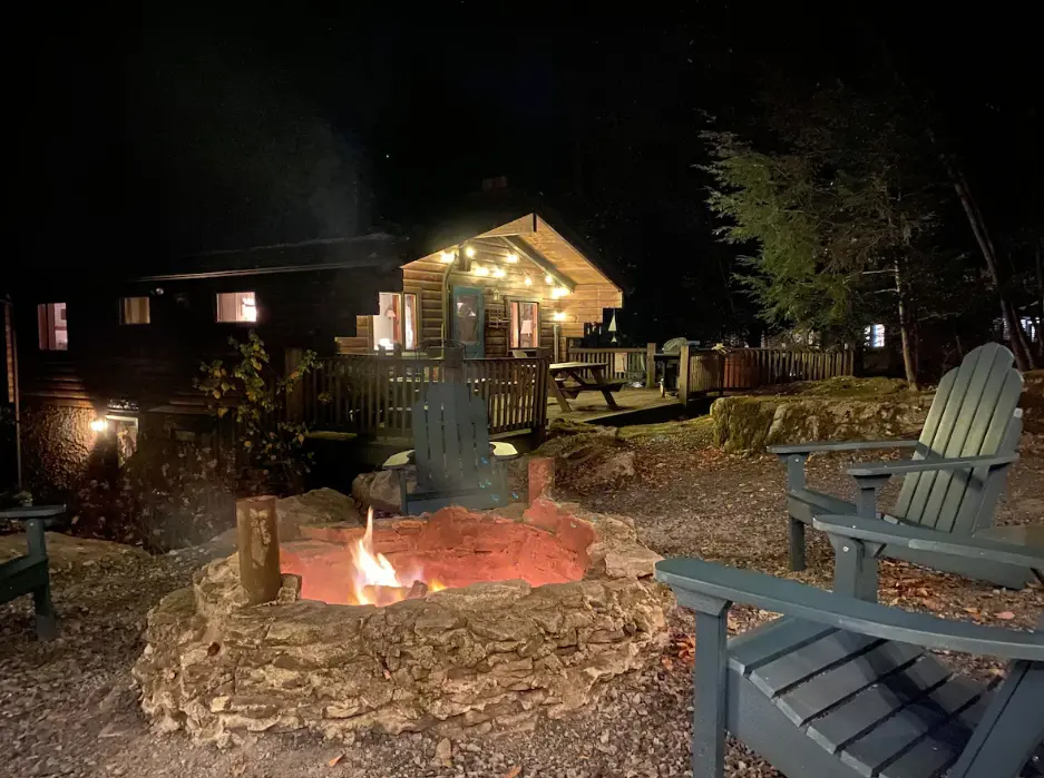 Exterior design and atmosphere at night