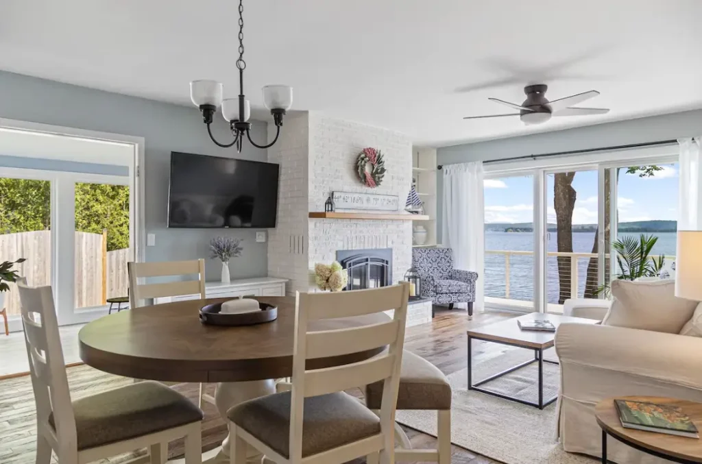 Living area with stunning views