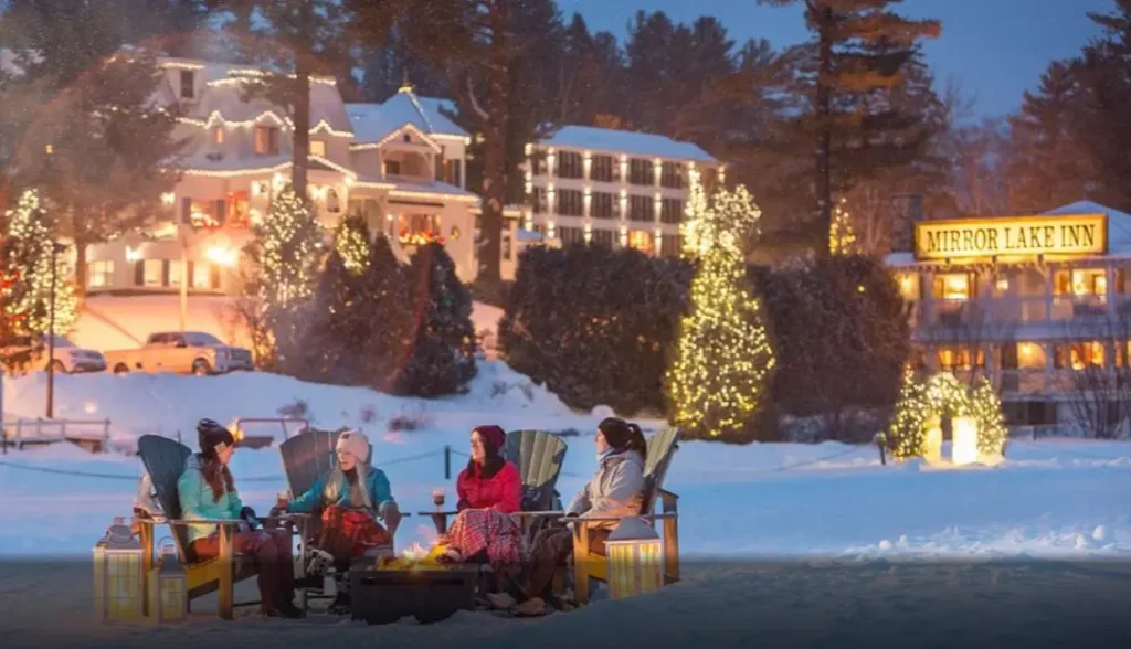 Bonfires on Lake Placid