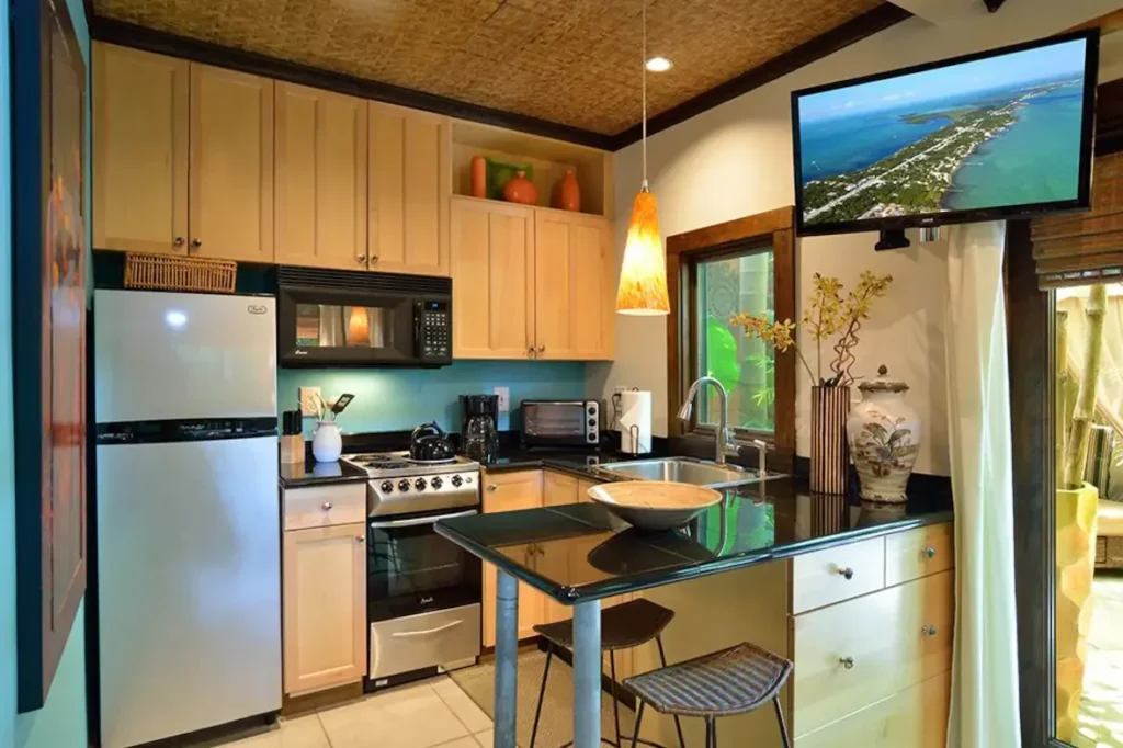 A fully equipped European style kitchen