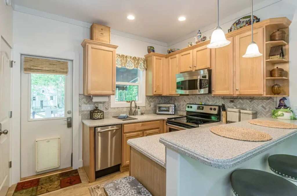 The kitchen awaits your culinary creations