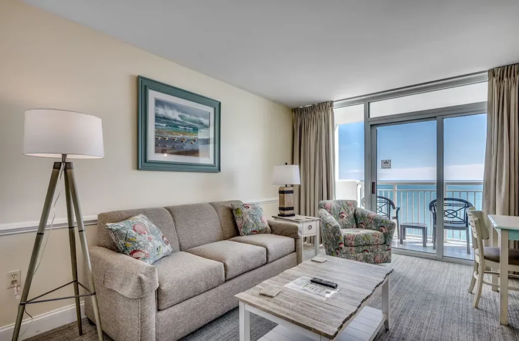 Comfort and style await in living area