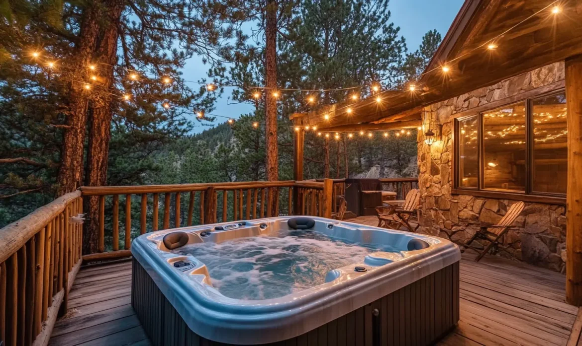 Beautiful cabins in the Rocky Mountains