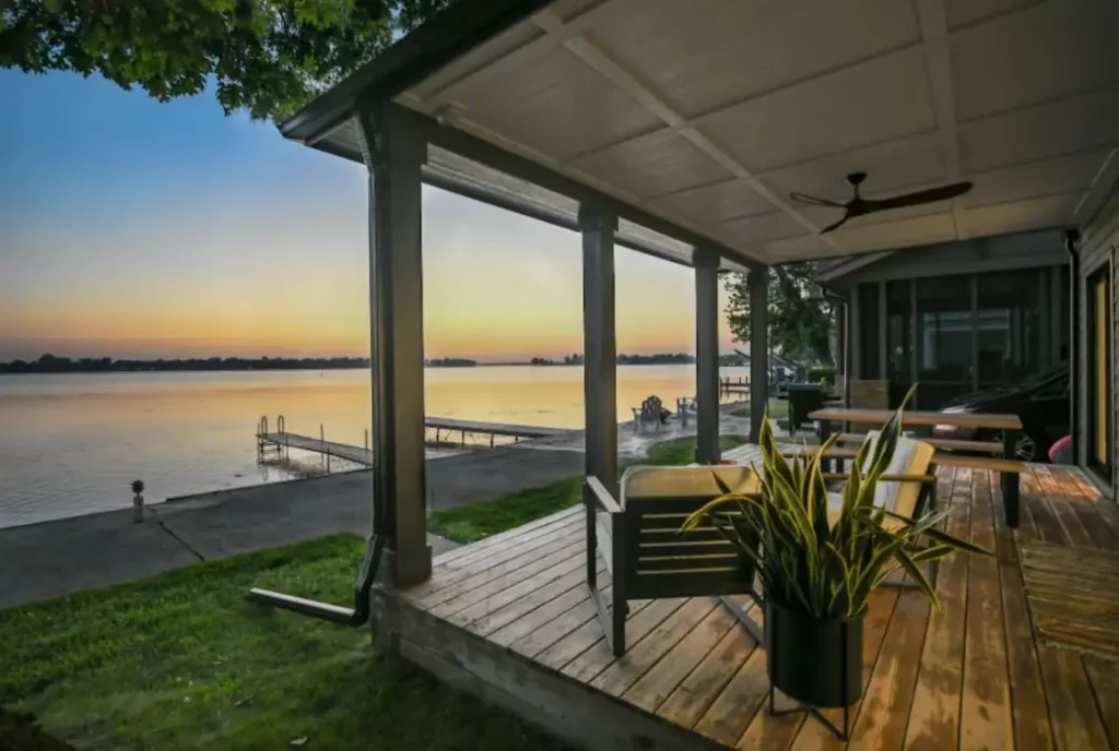 Sunset views from the porch
