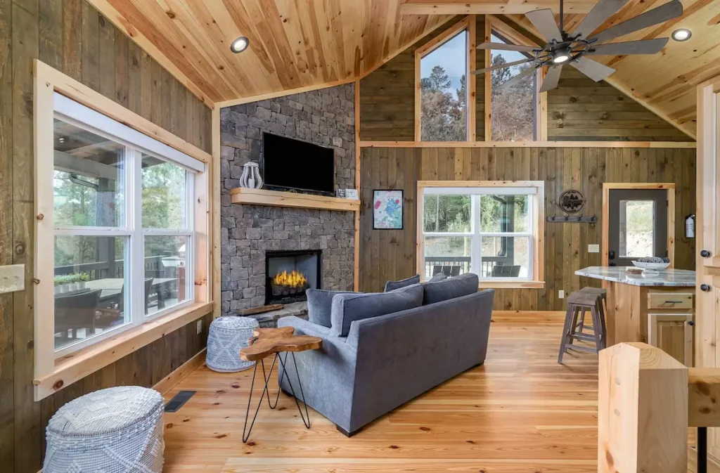 Living area with views outside