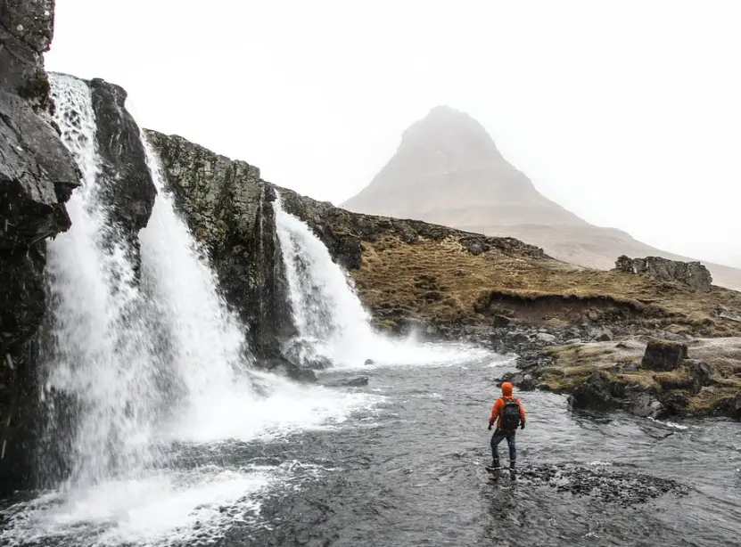 Iceland small falls