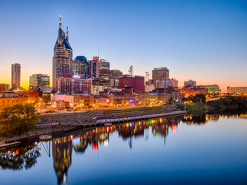 Nashville is one of the cheapest places to fly from Philadelphia