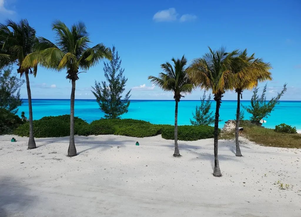 Oceanfront view in the Bahamas