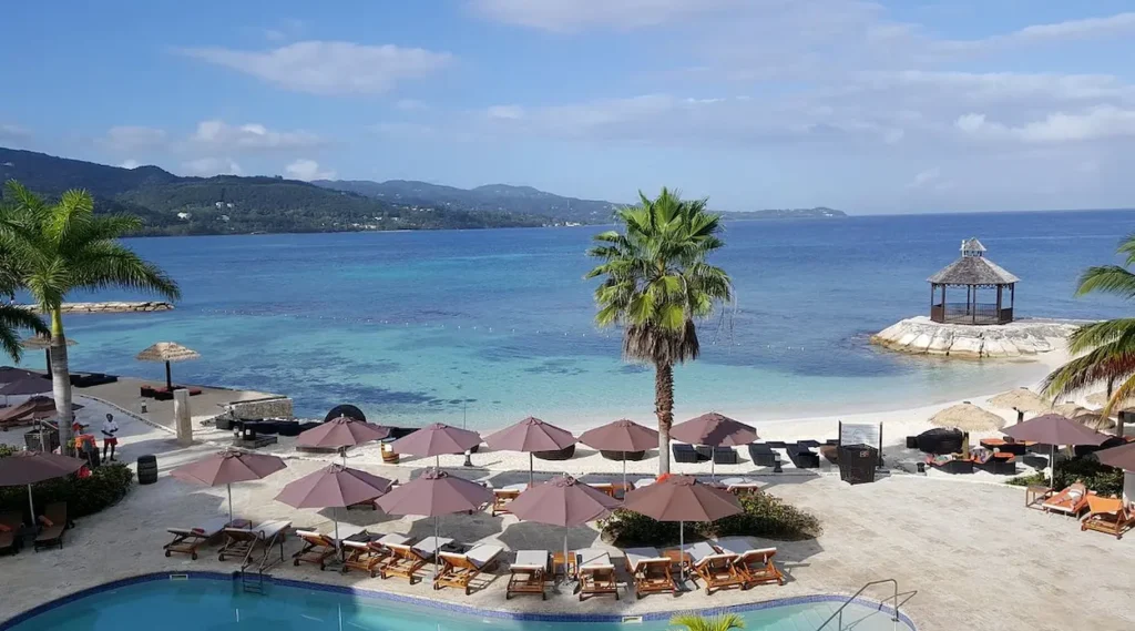 Beautiful beach at Montego Bay