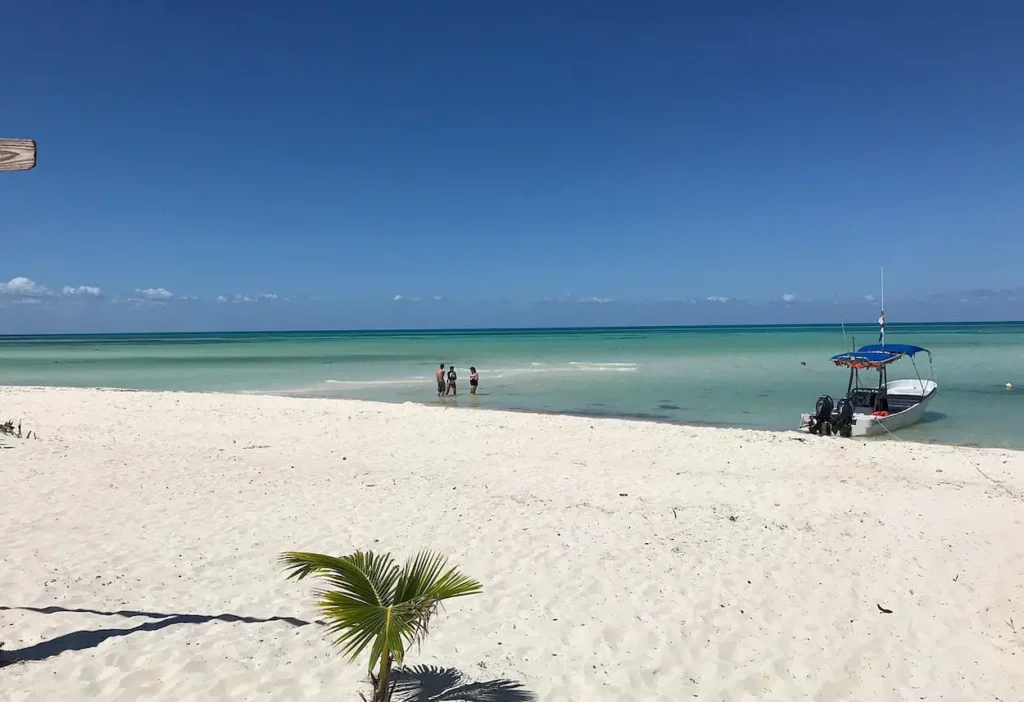 White sand beach at Cozumel
