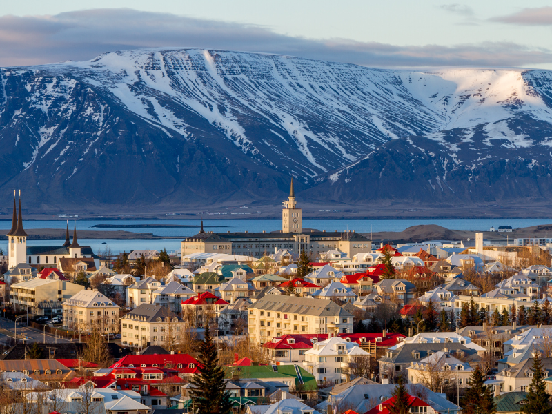 Reykjavik, Iceland, is one of the cheapest places to fly to in the fall.