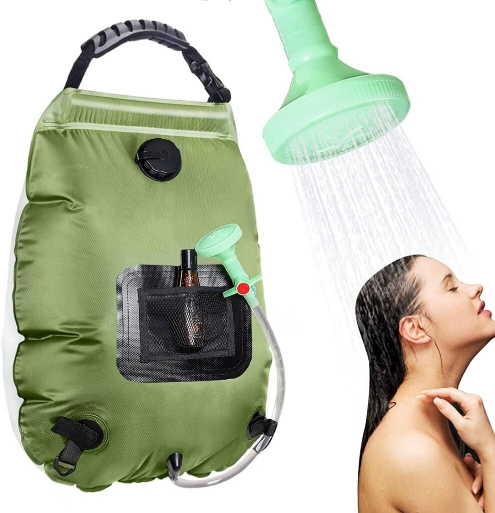 The Unniweei Solar Portable Shower Bag, a bag-style outdoor camping shower