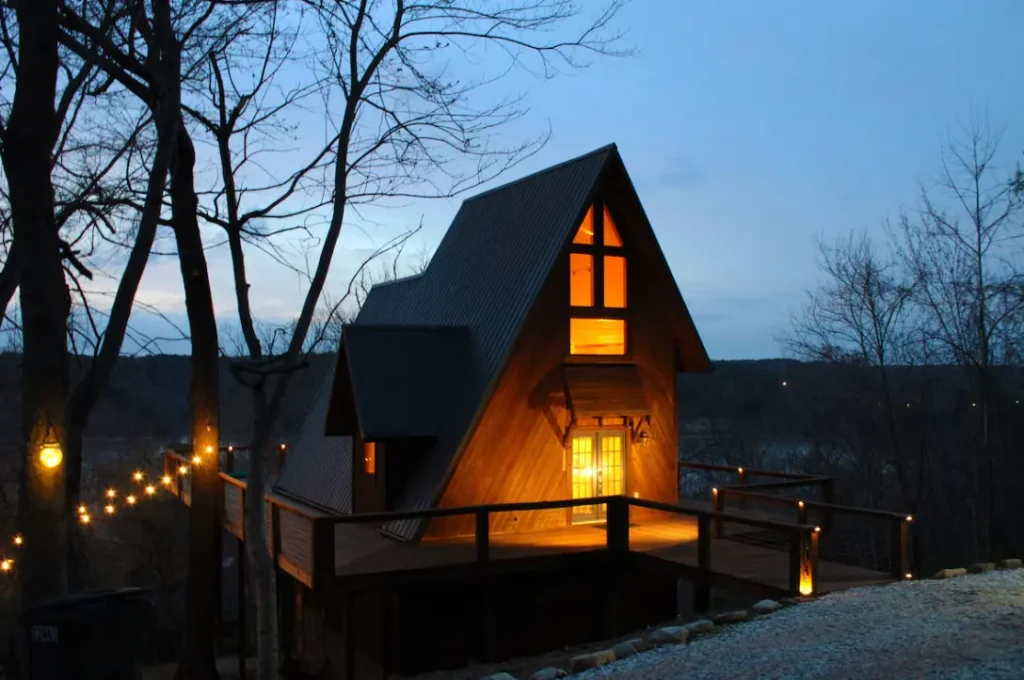 Lakeview Haven at night