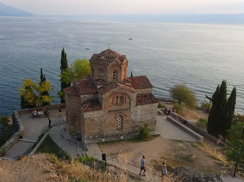 Church of Saint John at Kaneo, located on a cliff overlooking Lake Ohrid