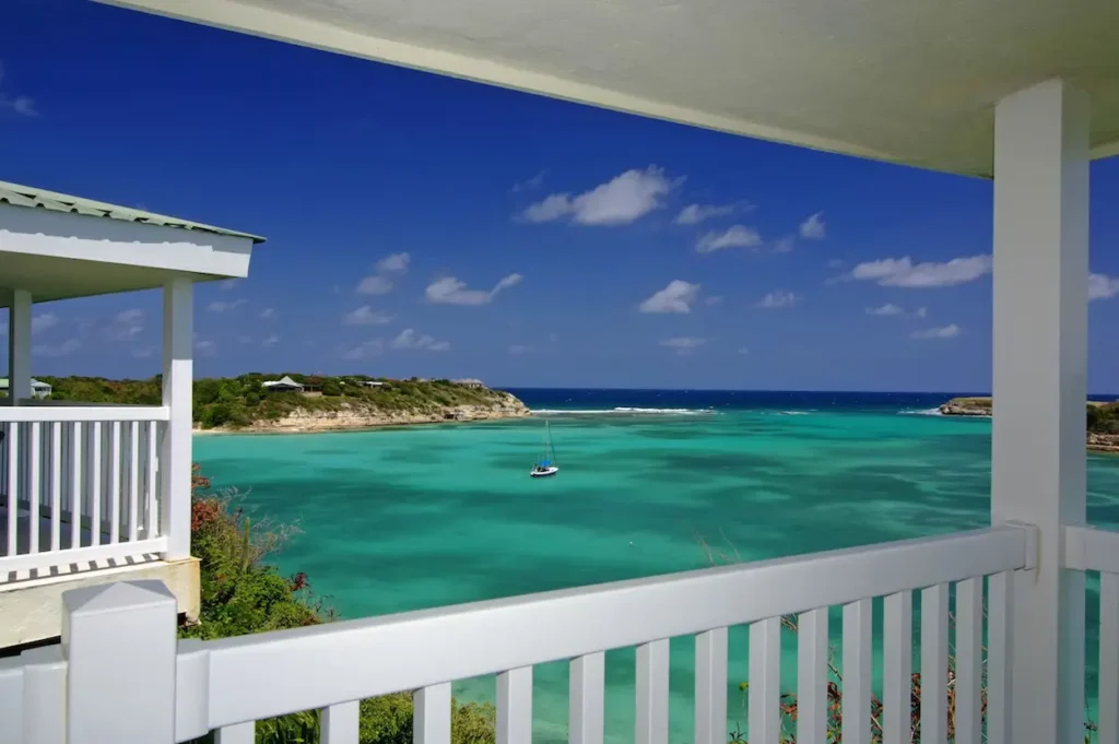 Private villa balcony at The Verandah Antigua