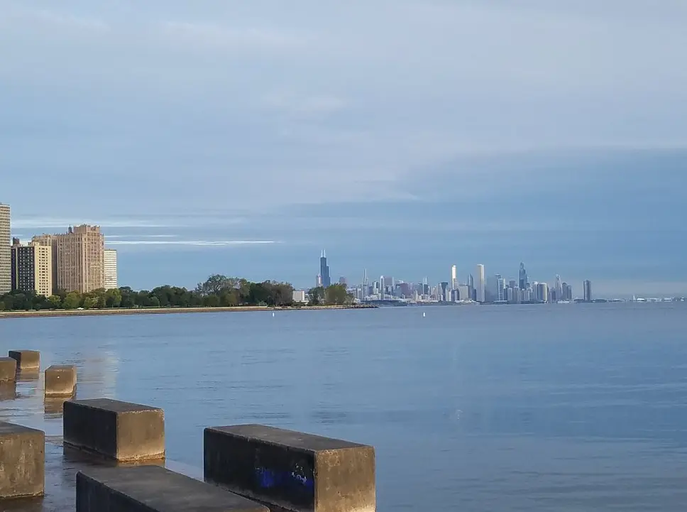 View of city form Promontory Point