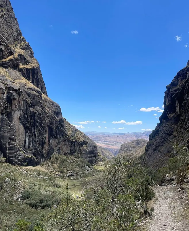 Hike in the Andes Mountains