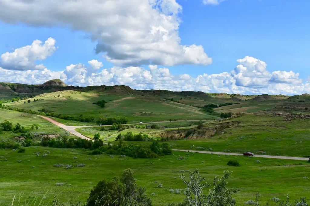Scenic view of Theodore Roosevelt National Park
