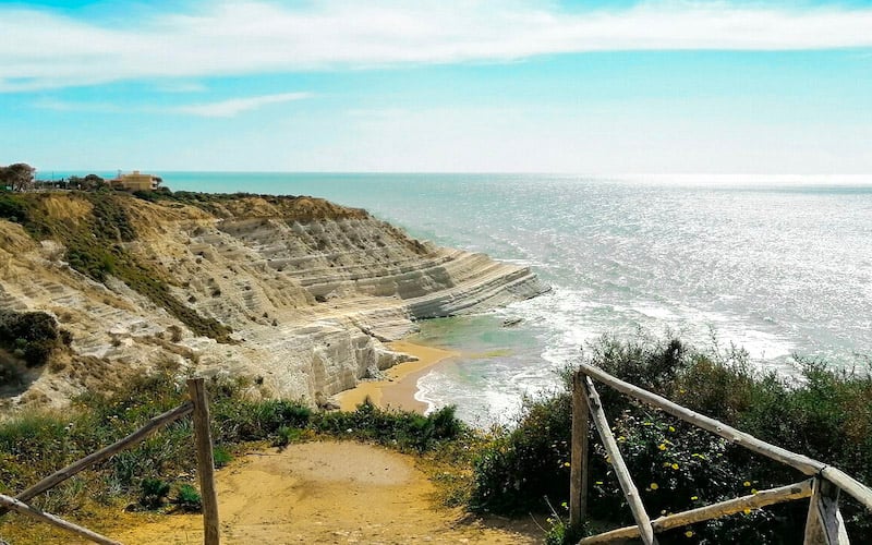 Scala dei Turchi is like cliffs of wonder where nature's sculpted masterpiece along is Sicily's shores.
