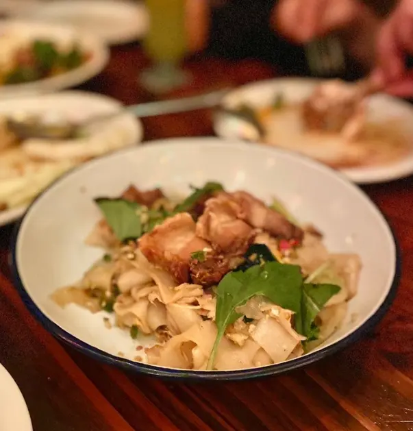 Pad Kee Mao with Pork Belly