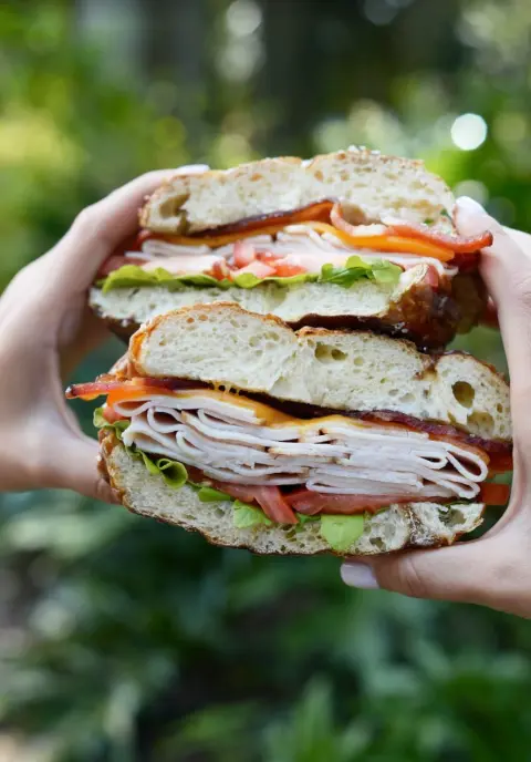 Turkey Bacon Club sandwich from daily lunch & dinner menus