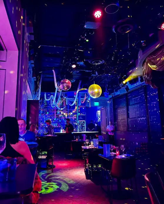 Superfrico restaurant at night