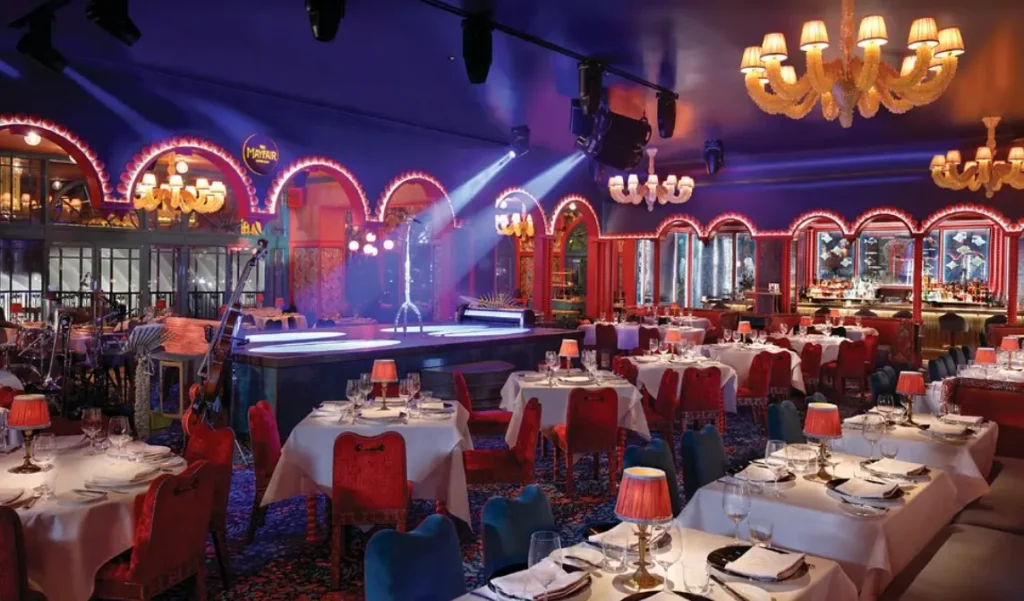 Interior design of Mayfair Supper Club