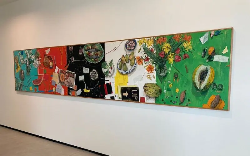 Colorful modern artwork on display at the Museum of Contemporary Art San Diego.