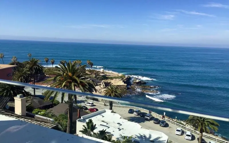 Oceanfront view from George's at the Cove restaurant.