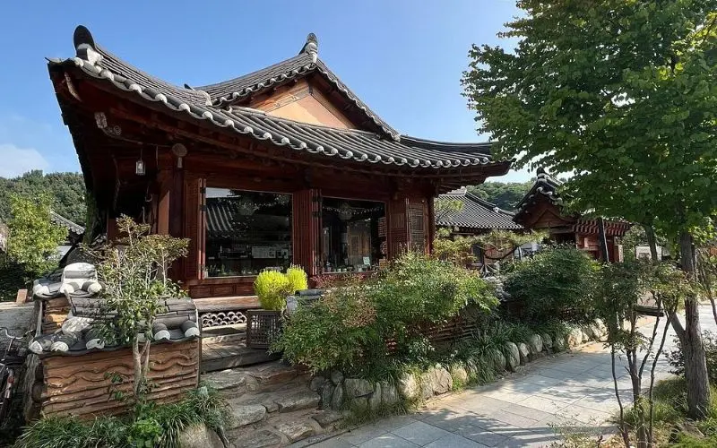 A traditional wooden hanok building in Jeonju.