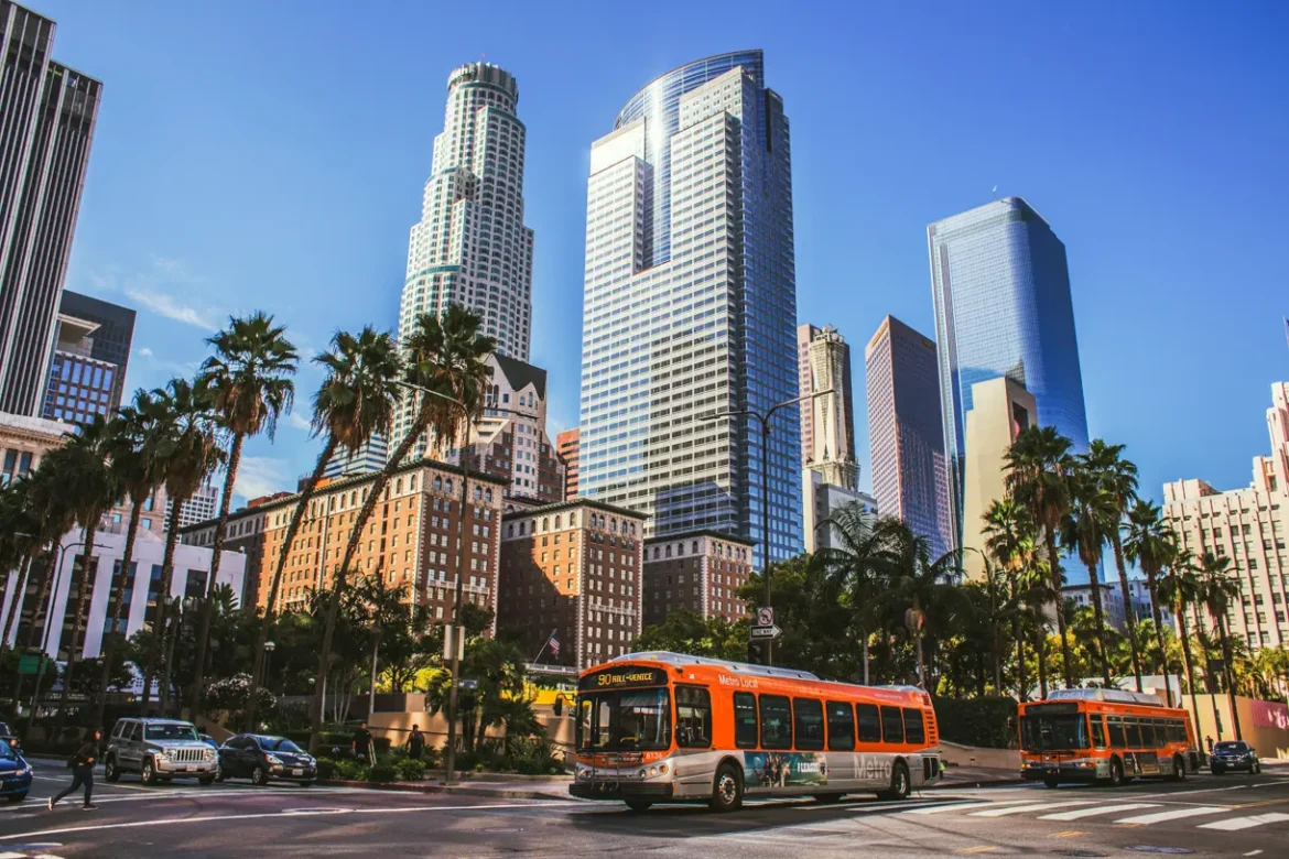 Beautiful Los Angeles skyline