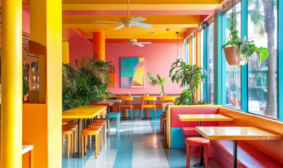 Aesthetic restaurant in LA