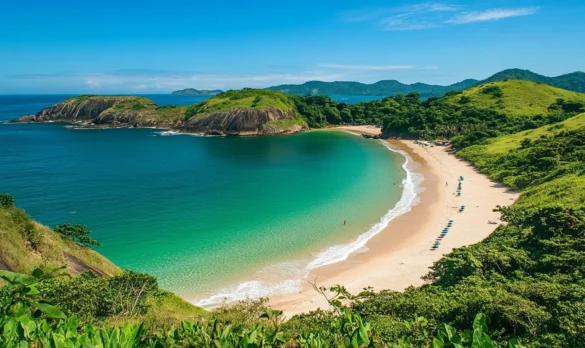 Beautiful beach in Southern Brazil