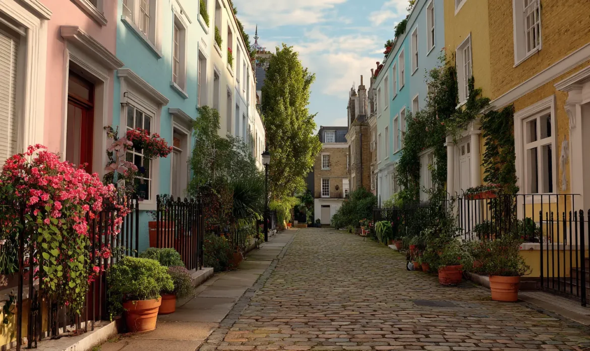 Charming street in London