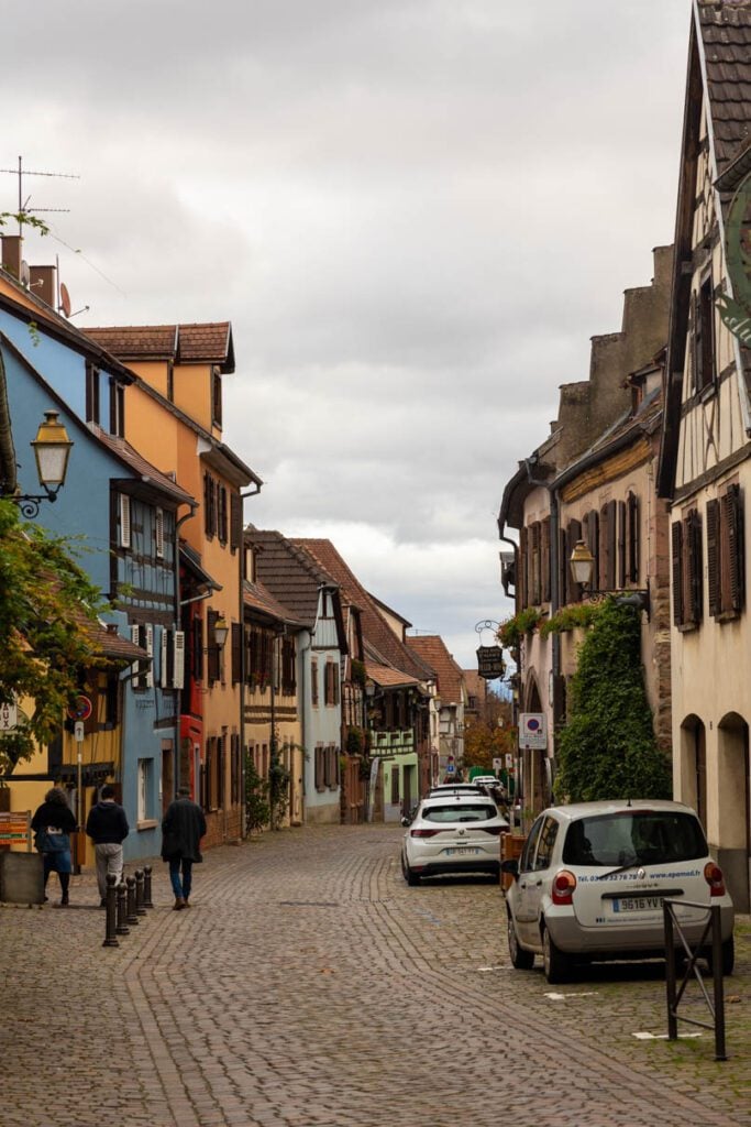 Picturesque street in Bergheim