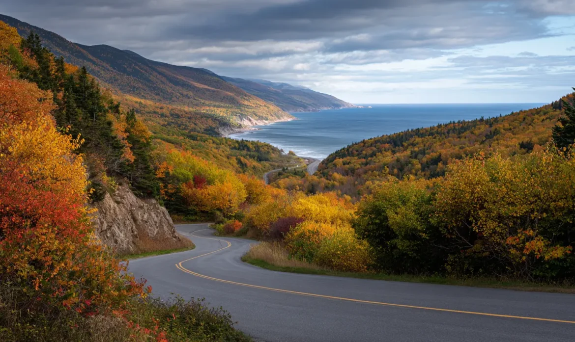 Eastern Canada scenery in fall
