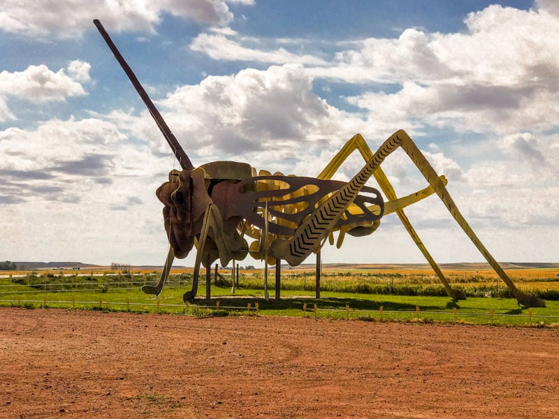 Experience the Enchanted Highway's storytelling metal sculptures by artist Gary Greff, a testament to creativity and community spirit.