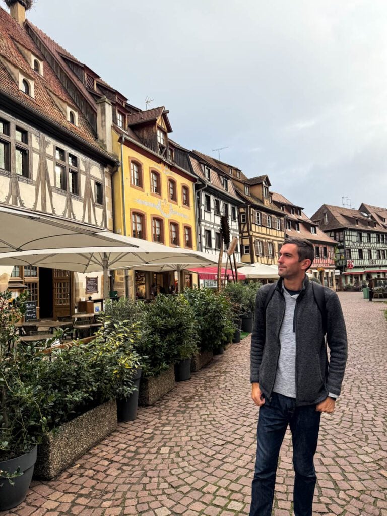 Me walking through Obernai