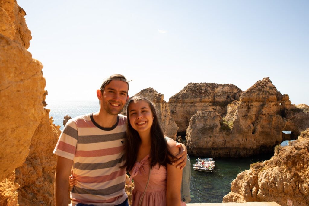 My wife Marie and I in Lagos (in the heart of the Algarve)