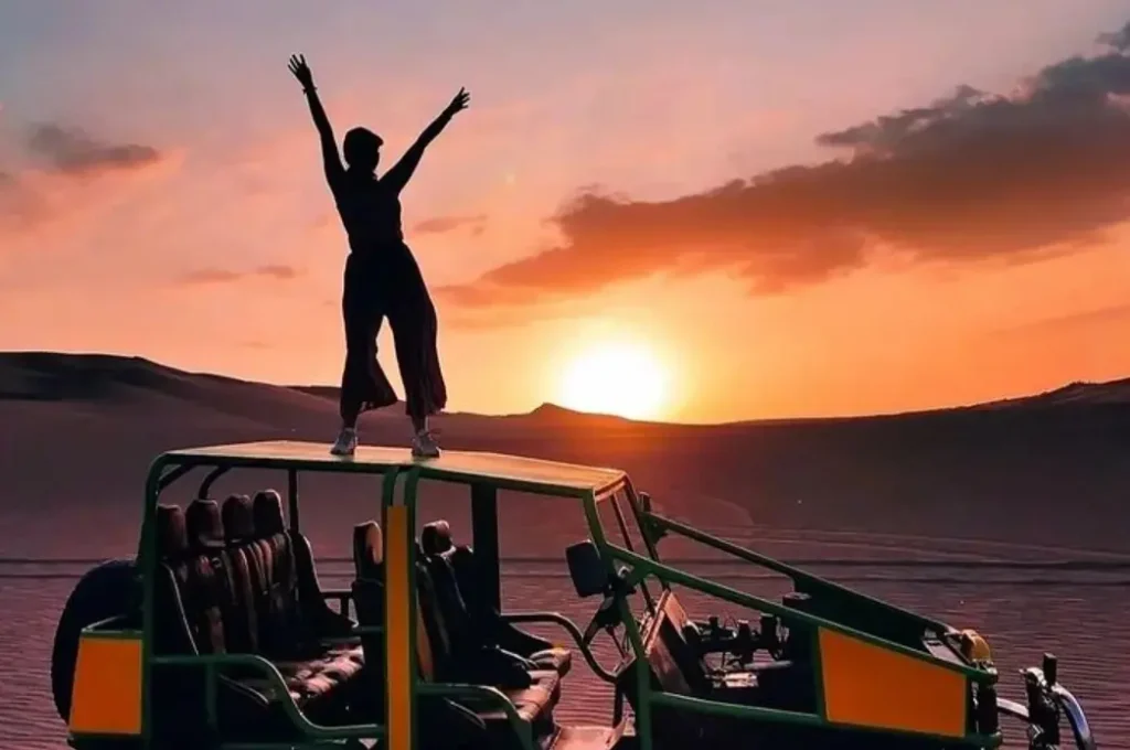 Sunset at the Oasis of Huacachina