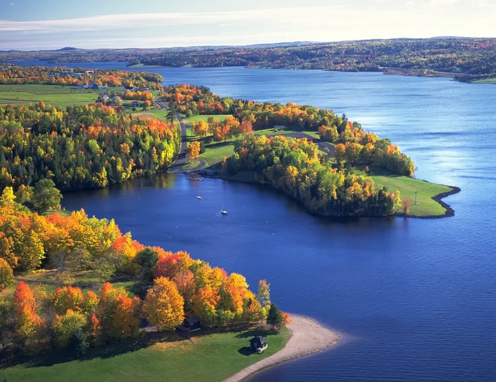 Aerial view of Fredericton