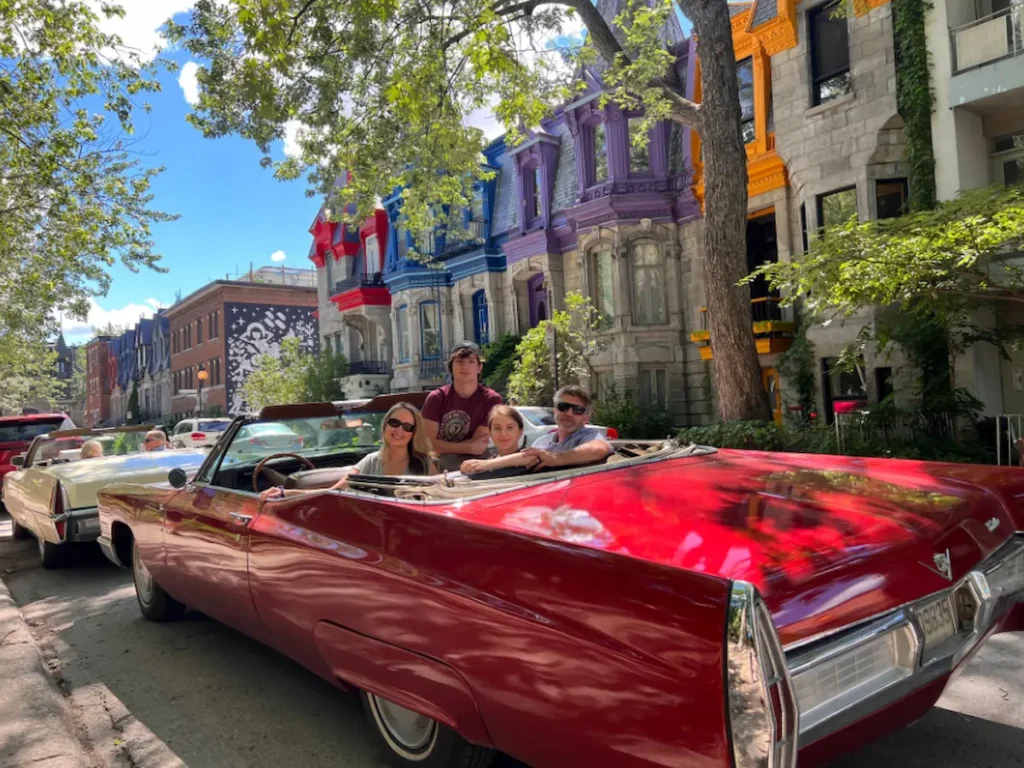Guided Tour in Vintage Convertible Cadillac
