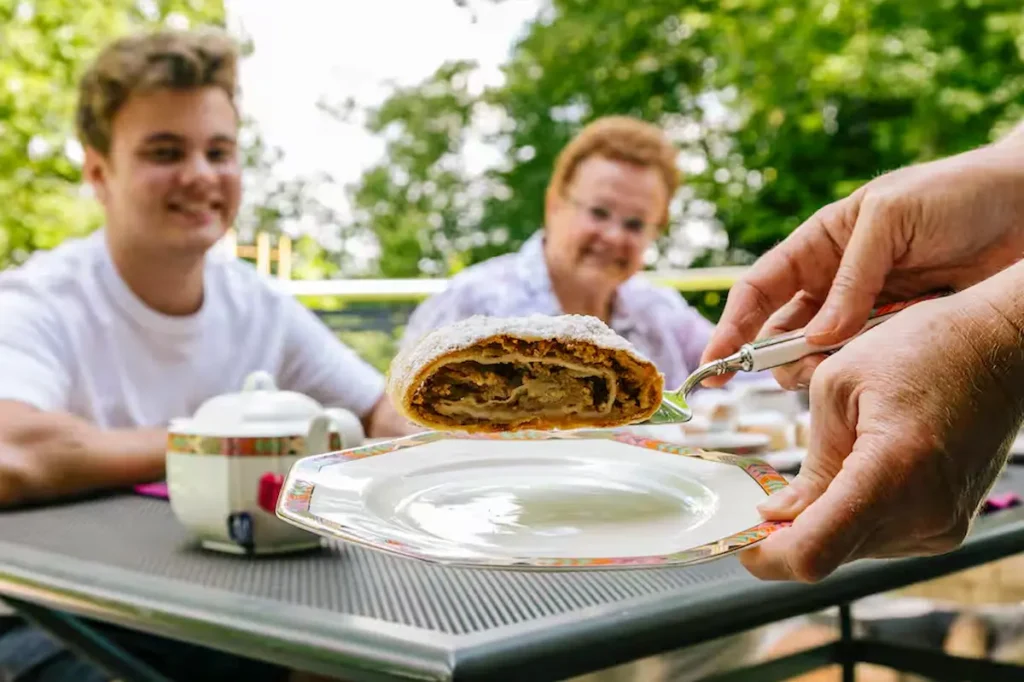 Bake a traditional apple strudel